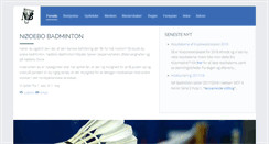 Desktop Screenshot of nifbadminton.dk