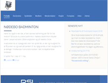 Tablet Screenshot of nifbadminton.dk